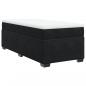 Preview: Boxspringbett mit Matratze Schwarz 100x200 cm Samt