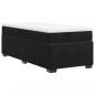 Preview: Boxspringbett mit Matratze Schwarz 100x200 cm Samt