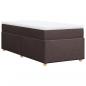 Preview: Boxspringbett mit Matratze Dunkelbraun 100x200 cm Stoff