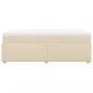 Preview: Boxspringbett mit Matratze Creme 100x200 cm Stoff