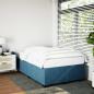 Preview: Bettgestell Blau 120x190 cm Samt