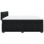 Preview: Boxspringbett mit Matratze Schwarz 200x200 cm Samt