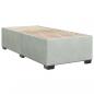 Preview: Boxspringbett mit Matratze Hellgrau 80x200 cm Samt