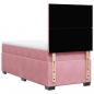 Preview: Boxspringbett mit Matratze Rosa 100x200 cm Samt