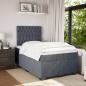 Preview: Boxspringbett mit Matratze Dunkelgrau 120x190 cm Samt