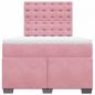 Preview: Boxspringbett mit Matratze Rosa 120x200 cm Samt