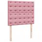 Preview: Boxspringbett mit Matratze Rosa 120x200 cm Samt