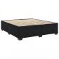 Preview: Boxspringbett mit Matratze Schwarz 200x200 cm Samt