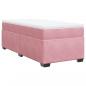 Preview: Boxspringbett mit Matratze Rosa 80x200 cm Samt