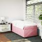 Preview: Boxspringbett mit Matratze Rosa 80x200 cm Samt