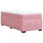 Preview: Boxspringbett mit Matratze Rosa 80x200 cm Samt