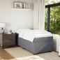 Preview: Boxspringbett mit Matratze Dunkelgrau 80x200 cm Samt