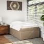 Preview: Boxspringbett Matratze Cappuccino-Braun 120x190 cm Kunstleder