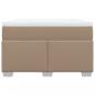 Preview: Boxspringbett Matratze Cappuccino-Braun 120x190 cm Kunstleder