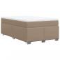 Preview: Boxspringbett Matratze Cappuccino-Braun 120x190 cm Kunstleder