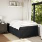 Preview: Boxspringbett mit Matratze Schwarz 120x190 cm Samt