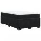 Preview: Boxspringbett mit Matratze Schwarz 120x190 cm Samt