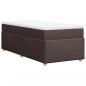 Preview: Boxspringbett mit Matratze Dunkelbraun 90x190 cm Stoff