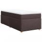 Preview: Boxspringbett mit Matratze Dunkelbraun 90x190 cm Stoff