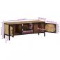 Preview: TV-Schrank 110x30x40 cm Massivholz Mango