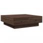 Preview: Couchtisch Braun Eichen-Optik 90x90x28 cm Holzwerkstoff