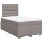 Preview: Boxspringbett mit Matratze Taupe 120x200 cm Stoff