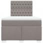 Preview: Boxspringbett mit Matratze Taupe 120x200 cm Stoff