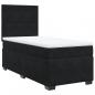 Preview: Boxspringbett mit Matratze Schwarz 80x200 cm Samt