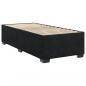 Preview: Boxspringbett mit Matratze Schwarz 80x200 cm Samt