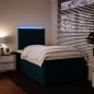 Preview: Boxspringbett mit Matratze Blau 120x190 cm Samt