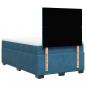 Preview: Boxspringbett mit Matratze Blau 120x200 cm Samt