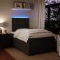 Preview: Boxspringbett mit Matratze Schwarz 120x200 cm Samt