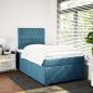 Preview: Boxspringbett mit Matratze Blau 120x190 cm Samt
