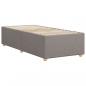 Preview: Bettgestell Taupe 90x200 cm Stoff