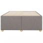 Preview: Bettgestell ohne Matratze Taupe 120x200 cm Stoff