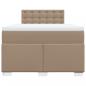 Preview: Boxspringbett Matratze Cappuccino-Braun 120x190 cm Kunstleder