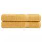 Preview: ARDEBO.de - Premium-Handtücher SOLUND 2 Stk. Gold 100x200 cm 600 g/m²