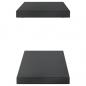 Preview: Wandregale 2 Stk. 100x23,5x3 cm Schwarz Edelstahl