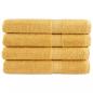 Preview: ARDEBO.de - Premium-Saunatücher SOLUND 4 Stk Gold 80x200 cm 600 g/m²