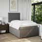 Preview: Boxspringbett mit Matratze Taupe 120x200 cm Stoff