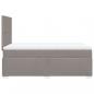 Preview: Boxspringbett mit Matratze Taupe 120x200 cm Stoff