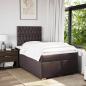 Preview: Boxspringbett mit Matratze Dunkelbraun 120x200 cm Stoff