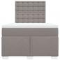 Preview: Boxspringbett mit Matratze Taupe 120x200 cm Stoff