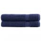 Preview: ARDEBO.de - Premium-Saunatücher SOLUND 2 Stk Marineblau 80x200 cm 600 g/m²