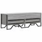 Preview: TV-Schrank Grau Sonoma 122x34x41 cm Holzwerkstoff