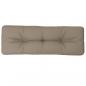 Preview: Palettenkissen Taupe 120x40x12 cm Stoff