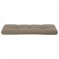 Preview: Palettenkissen Taupe 120x40x12 cm Stoff