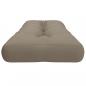 Preview: Palettenkissen Taupe 120x40x12 cm Stoff