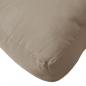 Preview: Palettenkissen Taupe 120x40x12 cm Stoff