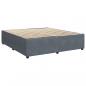 Preview: Boxspringbett mit Matratze Dunkelgrau 180x200 cm Samt